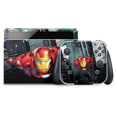 Marvel Avengers Assemble Iron Man Nintendo Switch OLED (2021) Skin